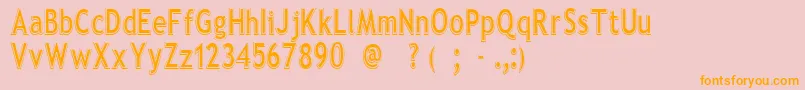 En savoir plus sur la police EleganteRegular Police EleganteRegular – polices orange sur fond rose