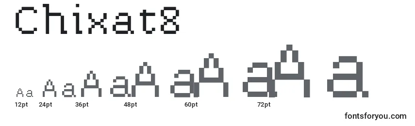Chixat8 Font Sizes