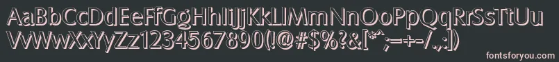 SalzburgshadowRegular Font – Pink Fonts on Black Background