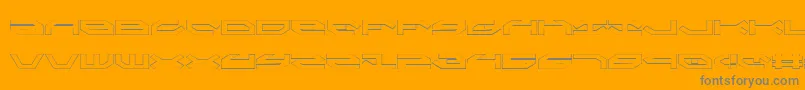 Taskforceo Font – Gray Fonts on Orange Background