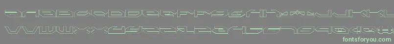Taskforceo Font – Green Fonts on Gray Background