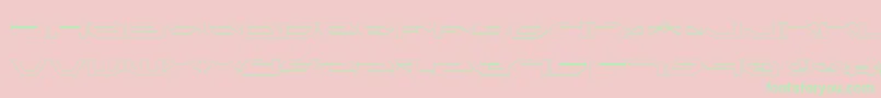 Taskforceo Font – Green Fonts on Pink Background