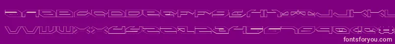 Taskforceo Font – Pink Fonts on Purple Background