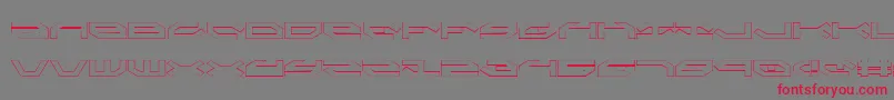 Taskforceo Font – Red Fonts on Gray Background