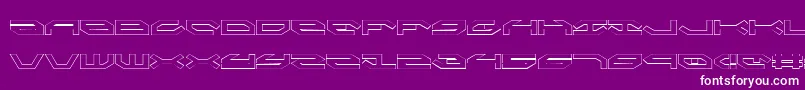 Taskforceo Font – White Fonts on Purple Background