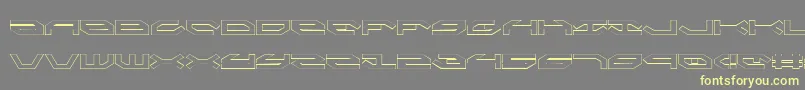 Taskforceo Font – Yellow Fonts on Gray Background