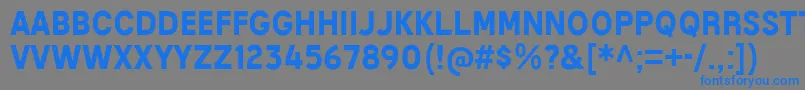 フォントMixolydianTitlingBd – 灰色の背景に青い文字