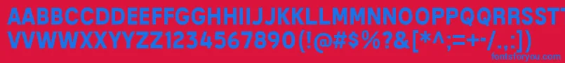 フォントMixolydianTitlingBd – 赤い背景に青い文字