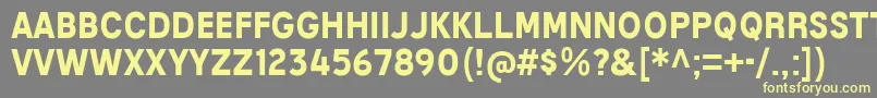 MixolydianTitlingBd Font – Yellow Fonts on Gray Background