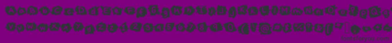 MissTerious Font – Black Fonts on Purple Background