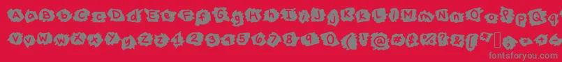 Шрифт MissTerious – серые шрифты на красном фоне