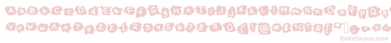 Шрифт MissTerious – розовые шрифты на белом фоне