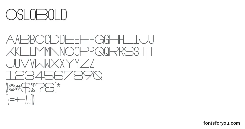 OsloBold Font – alphabet, numbers, special characters