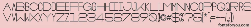 OsloBold Font – Black Fonts on Pink Background