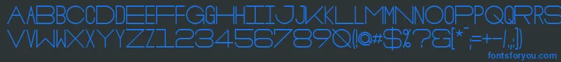 OsloBold Font – Blue Fonts on Black Background