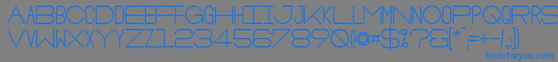 OsloBold-Schriftart – Blaue Schriften auf grauem Hintergrund