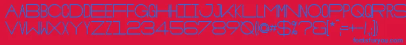 Police OsloBold – polices bleues sur fond rouge