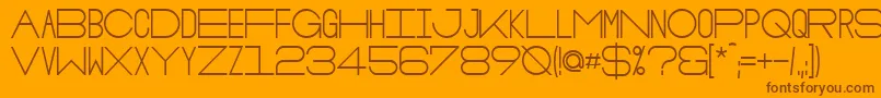 OsloBold Font – Brown Fonts on Orange Background