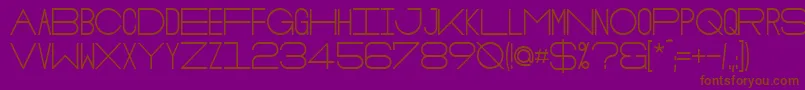 OsloBold Font – Brown Fonts on Purple Background