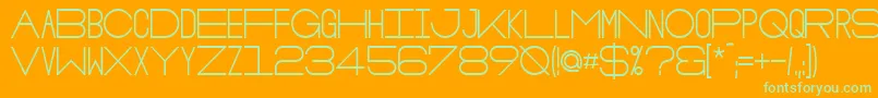 OsloBold Font – Green Fonts on Orange Background