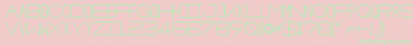 OsloBold Font – Green Fonts on Pink Background