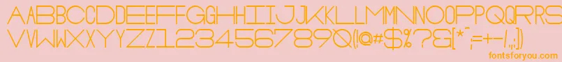 OsloBold-Schriftart – Orangefarbene Schriften auf rosa Hintergrund