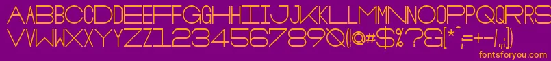 fuente OsloBold – Fuentes Naranjas Sobre Fondo Morado