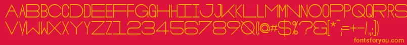 OsloBold Font – Orange Fonts on Red Background