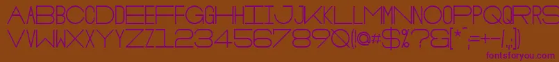 OsloBold Font – Purple Fonts on Brown Background