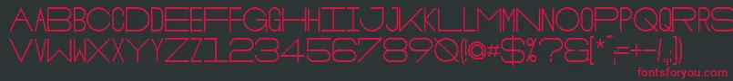 OsloBold Font – Red Fonts on Black Background