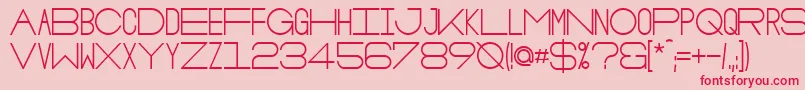 OsloBold-Schriftart – Rote Schriften auf rosa Hintergrund