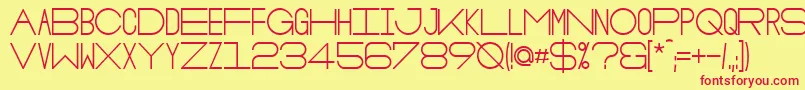 OsloBold Font – Red Fonts on Yellow Background