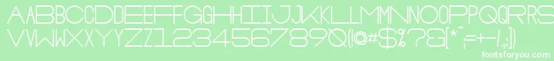 OsloBold Font – White Fonts on Green Background