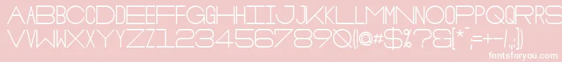 OsloBold-Schriftart – Weiße Schriften auf rosa Hintergrund