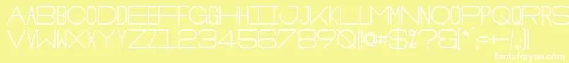 OsloBold Font – White Fonts on Yellow Background