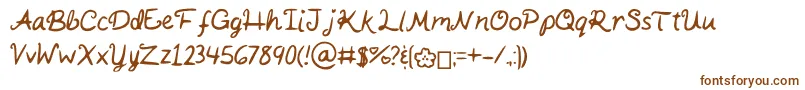KaitSHandwriting-Schriftart – Braune Schriften