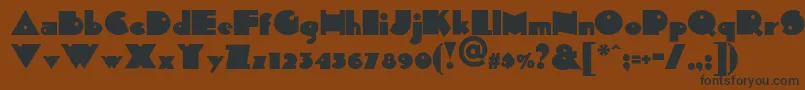 Sidthekidnf Font – Black Fonts on Brown Background