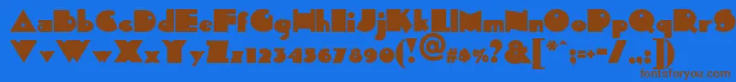 Sidthekidnf Font – Brown Fonts on Blue Background