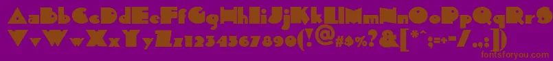 Sidthekidnf Font – Brown Fonts on Purple Background