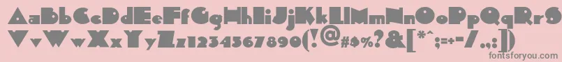 Sidthekidnf Font – Gray Fonts on Pink Background