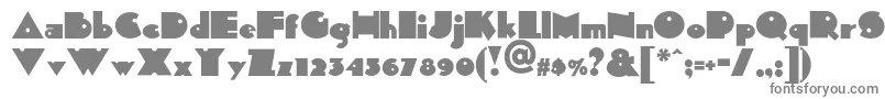 フォントSidthekidnf – 白い背景に灰色の文字