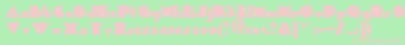 Sidthekidnf Font – Pink Fonts on Green Background