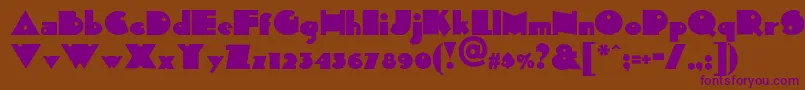 Sidthekidnf Font – Purple Fonts on Brown Background