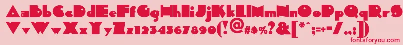Sidthekidnf Font – Red Fonts on Pink Background