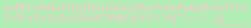 SchoolBold.001.00185b Font – Pink Fonts on Green Background