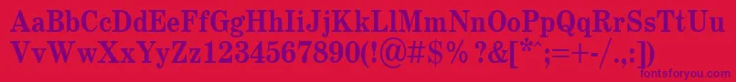 fuente SchoolBold.001.00185b – Fuentes Moradas Sobre Fondo Rojo