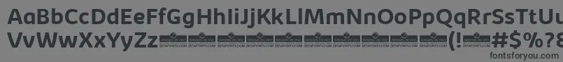 KabrioBoldTrial Font – Black Fonts on Gray Background