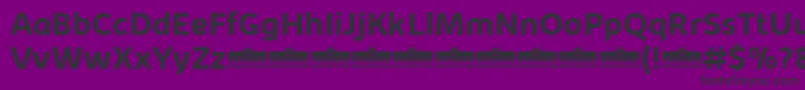 フォントKabrioBoldTrial – 紫の背景に黒い文字