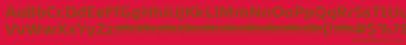 KabrioBoldTrial Font – Brown Fonts on Red Background