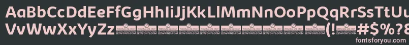 KabrioBoldTrial Font – Pink Fonts on Black Background